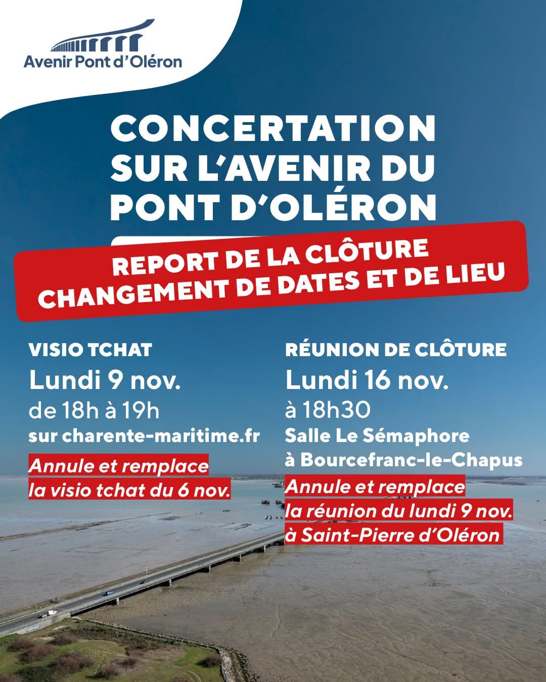 Pont d’Oléron : une semaine supplémentaire pour débattre de l’avenir de la liaison
